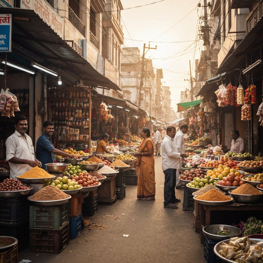 Local vendors of Nashik in a vibrant market
